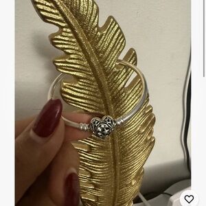 Pandora Silver Heart Charm Bracelet